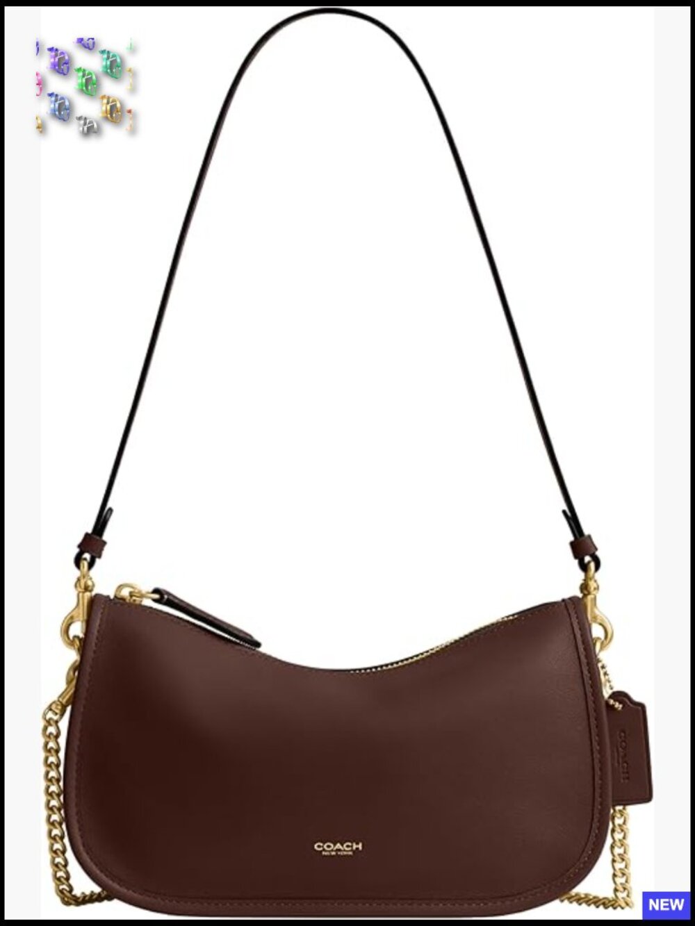 Natural Grain Leather Crossbody Bag Versatile Chic Classic Elegant Minimal